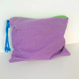 SIMPLE PLAID COLOR PENCIL CASE COSMETIC BAG_CWAB1038