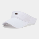 SUMMER BEAR EMBROIDERED BREATHABLE VISOR CAP_CWAH3308
