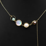 ALL MATCH NATURAL FRESHWATER PEARL NECKLACE_CWAJE3858