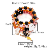 Christmas Beaded Stretch Bracelet Set Women_Cwaje05639