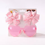 KIDS POLKA DOT GROSGRAIN BOW HAIR CLIP SUNGLASSES_CWAHA6708