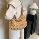 Velvet Puffy Cloud Shoulder Crossbody Bag_Cuab00487