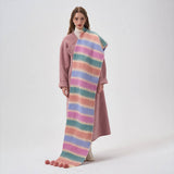 COLOR STRIPE SCARF WARM WINTER COUPLE WRAP_CWASC2302