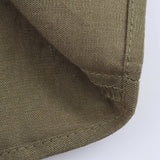 LINEN COLLARED SHORT SLEEVE MIDI DRESS FOR WOMEN_CWDMD5785