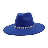 ETHNIC STYLE WOOL BLEND FEDORA HAT MEN WOMEN_CWAH04388