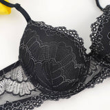 BLACK LACE UNDERWEAR SET WITH RIMS_CWMU0146
