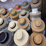 BEACH VACATION SUN FEDORA STRAW HATS FOR WOMEN_CWAH1151