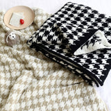Zebra Print, Houndstooth Cozy Throw Blankets_Cwmm0210