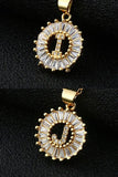 A Z ALPHABET LETTER SUN PENDANT NECKLACE_CWAJE055 B20221