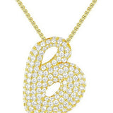 26 LETTERS NECKLACE COPPER ZIRCONIA PENDANT_CWMM5864