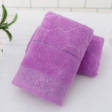 PURE COLOR COTTON QUALITY FLOWER THICK WOOL TOWEL_CWMM2299