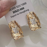 PERSONALIZED HIGH END IRREGULAR PLEATED EARRINGS_CWAJE1323