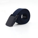 SOLID COLOR WOVEN CANVAS BELT WITH PLASTIC BUCKLE_CWABE0675