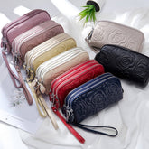 CLUTCH BAG TOP GRAIN COWHIDE EMBOSSED WALLET_CWAB3786