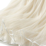 3D FLORAL TULLE HIGH WAIST A LINE MAXI SKIRT_CWBMS0373