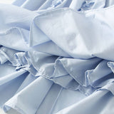 RUFFLE TRIM 3D LACE A LINE SLIMMING SKIRT_CWBMS0347