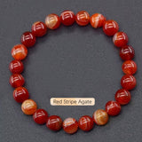 Crystal Natural Stone Beaded Bracelet Unisex_Cwmm11267