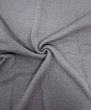 Solid-Color Patchwork Tweed Sleeve Sweater