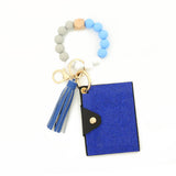 RHINESTONE LEOPARD WALLET WITH BEAD KEYCHAIN_CWAB4999