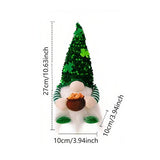 ST PATRICKS DAY FACELESS DOLL RUDOLPH ORNAMENT_CWMM3456
