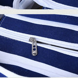 LARGE CAPACITY TRAVEL STRIPED PORTABLE CANVAS BAG_CUAB0227