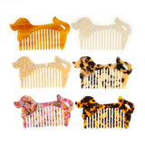 CUTE DOG WIDE TOOTH ACETATE COMB PORTABLE BRUSH_CWMM6404