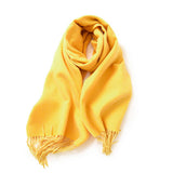 FASHION SCARF SOFT FAUX CASHMERE WITH TASSELS_CWASC0174