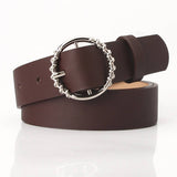 CLASSIC SIMPLE BELT WITH ALLOY ROUND BUCKLE_CWABE0402