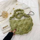VELVET FUZZY PUFFY CLOUD SHOULDER BAG_CUAB00510