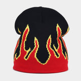 FASHION FLAME JACQUARD KNITTED HAT_CWAH1615