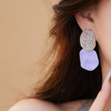 EXAGGERATED PLEATED ROUND HIGH END EARRINGS_CWASC1328