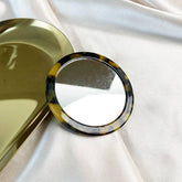 Vintage Acetate Mirror, Portable And Thickened_Cwmm6393