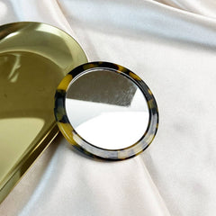 Vintage Acetate Mirror, Portable And Thickened_Cwmm6393