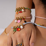 COLORFUL FRUIT BEAD ROPE NECKLACE BRACELET_CWMM7529