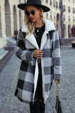 Women Cozy Warm Winter Plaid Fleece Coat Jacket_Cwoja0623