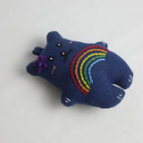 HAND EMBROIDERED RAINBOW BEAR PLUSH CHARM_CWMM6009
