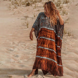 Tie-Dye Viscose Beach Cover-Up Dress_Cwmm6148