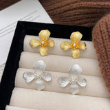 HIGH END FASHION DESIGN METAL FLOWER EARRINGS_CWAJE3138