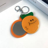 CREATIVE ORANGE MIRROR WITH KEYCHAIN PORTABLE CUTE_CWMM6383