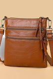 SOFT LEATHER VERTICAL ZIPPER SHOULDER BAG_CUAB0033