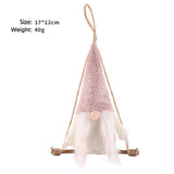 Cute Swinging Faceless Santa Tree Ornament_Cwmm9921