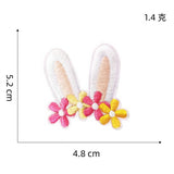 COLORFUL CUTE CARTOON RABBIT EMBROIDERED PATCH_CWMM4071