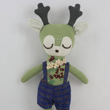 HAND EMBROIDERED RASPBERRY DEER PLUSH TOY DOLL_CWMM6052