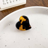 MINI HEART ACETATE CLAW CLIP ELEGANT SIDE CLIP_CWAHA0732