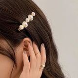 6PCS BOW FAUX PEARL DEARL DECOR HAIR CLIP_CWAHA0158