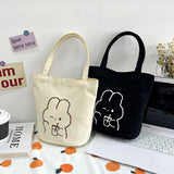 CUTE CARTOON RABBIT MINI TOTE BAG_CWAB1713