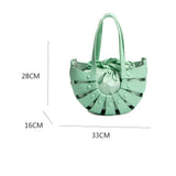 HOLLOW SEMICIRCLE WOVEN BEACH BAG_CWAB1908