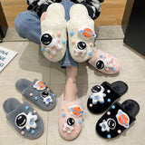 CARTOON SPACE ASTRONAUT HOME COTTON SLIPPERS_CWSHS0381