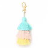 BOHEMIAN HANDMADE MULTI LAYER TASSEL KEYCHAIN_CWAB5022