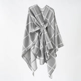 NEW FASHION SHAWL PLAID DUAL PURPOSE SIMPLE SHAWL_CWMM2086